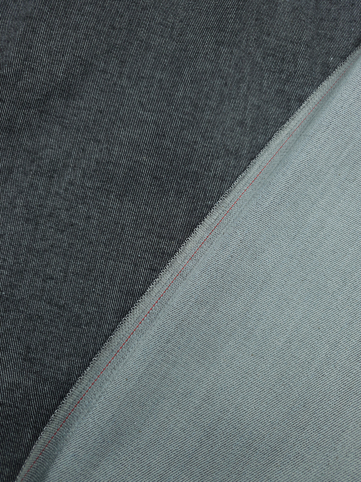 Dark Grey Twill Lightweight Denim