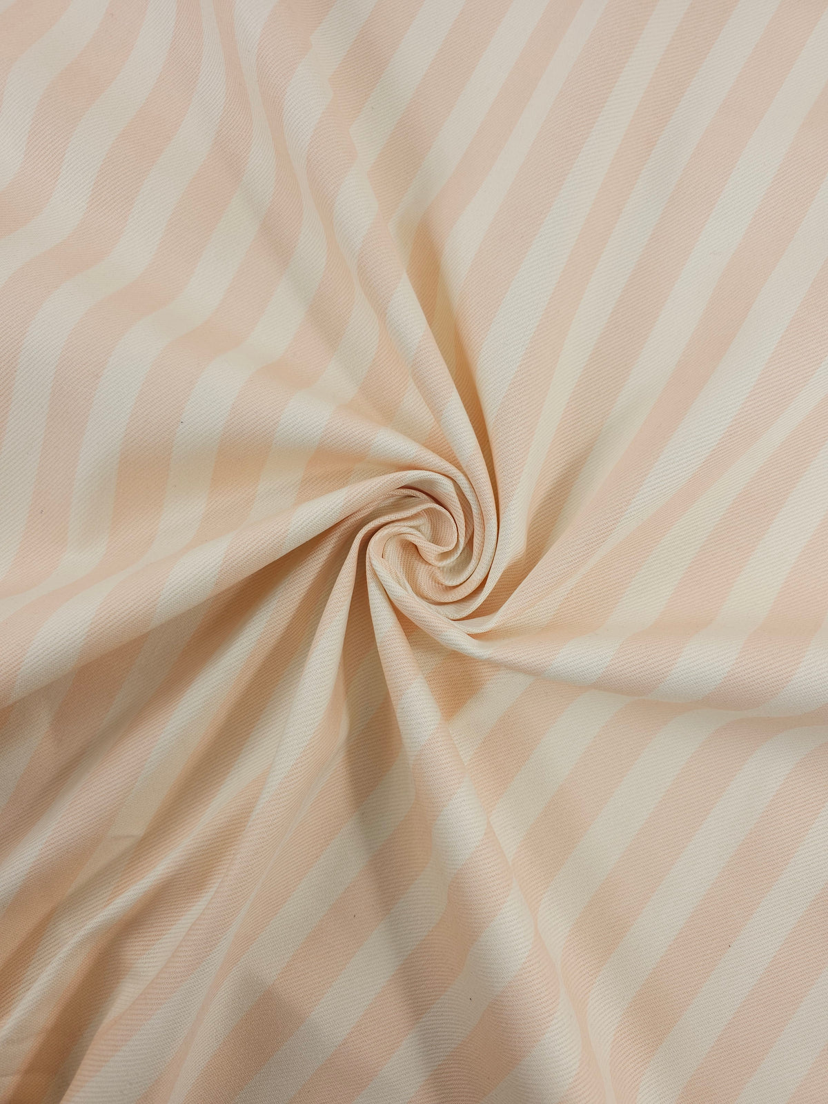 Peachy Pink/Ivory Stripe Denim *DEFECT*