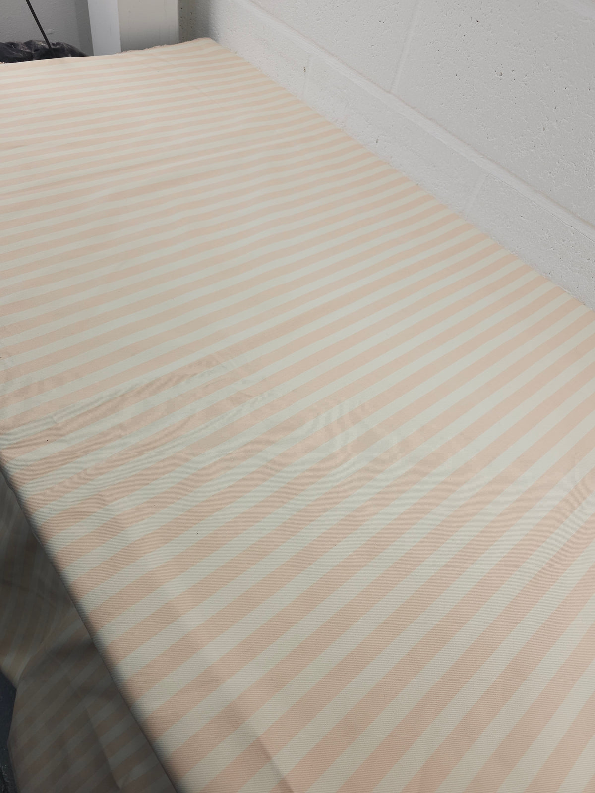 Peachy Pink/Ivory Stripe Denim *DEFECT*