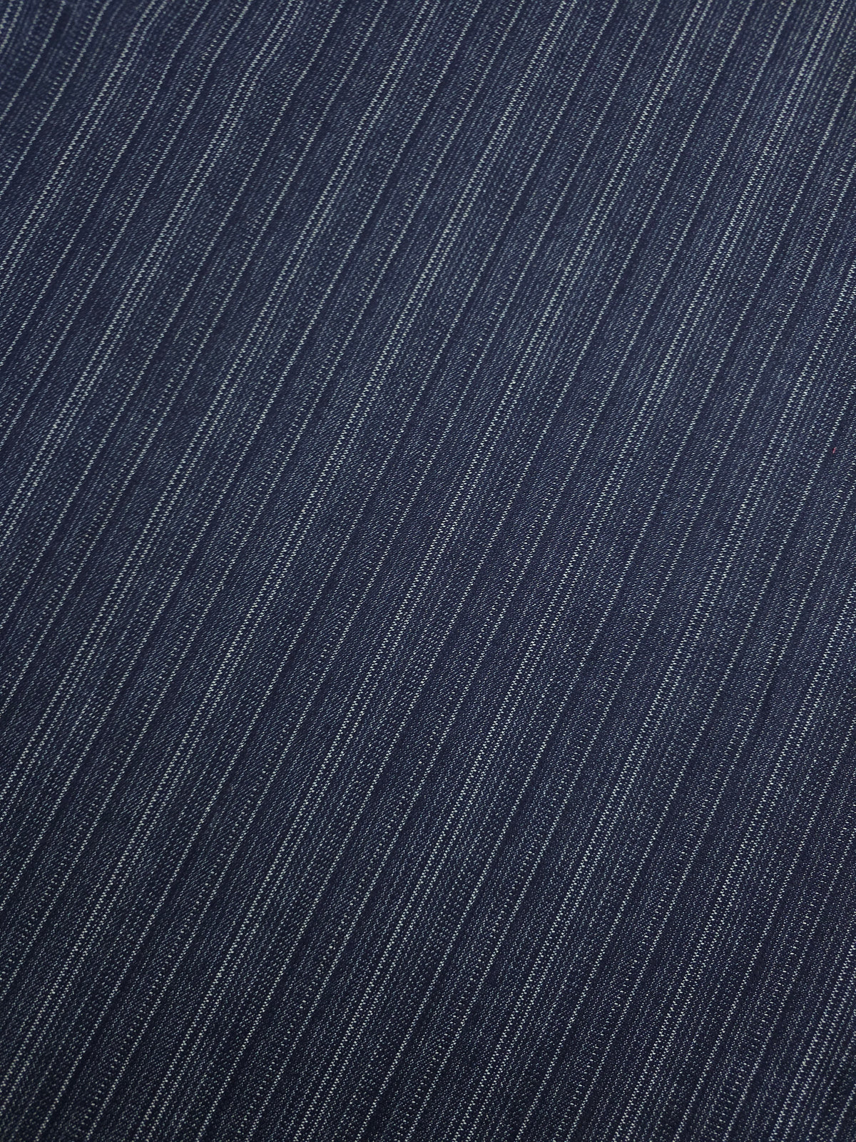 Indigo Navy Dotty Stripe Denim