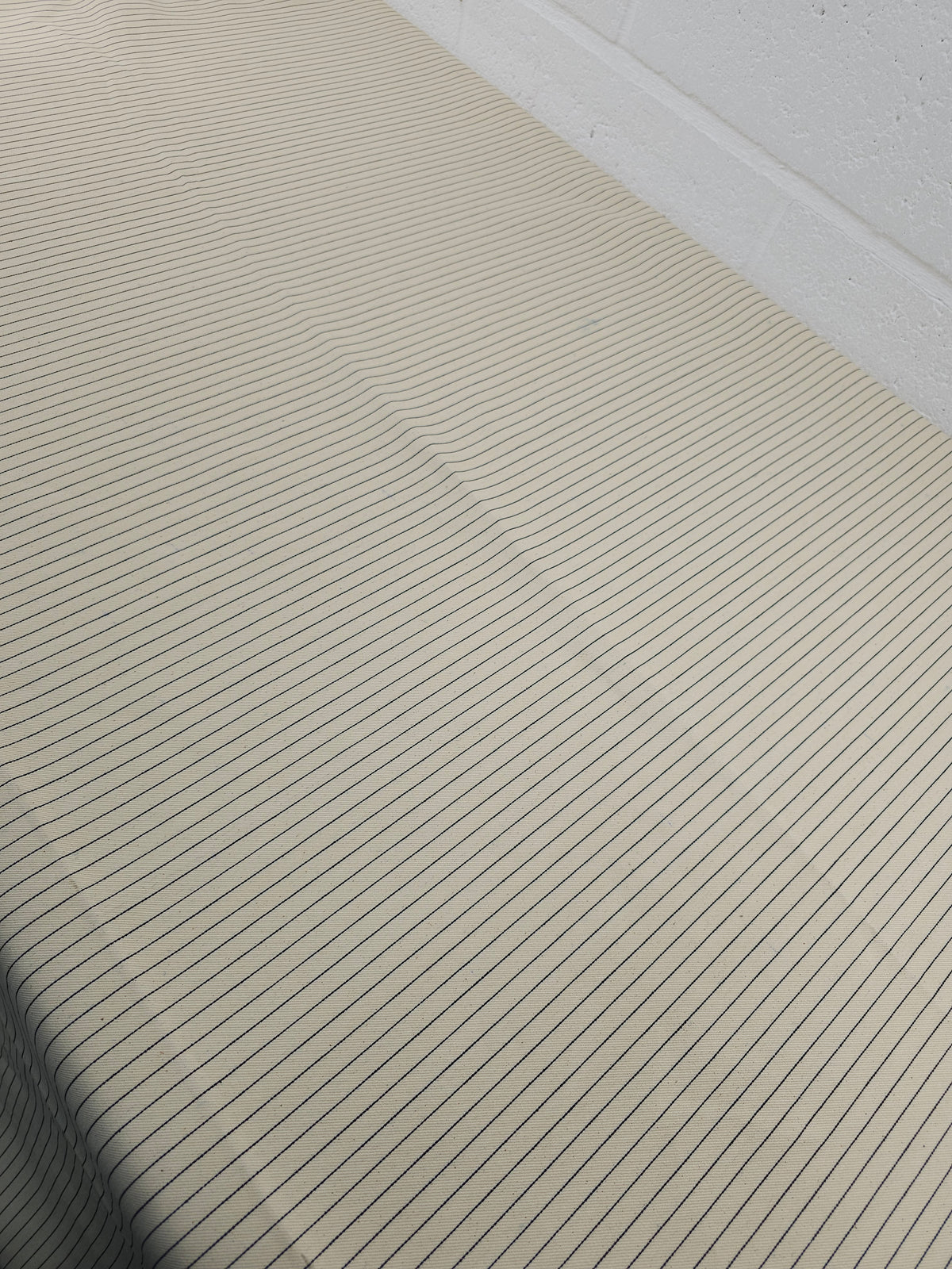 Ivory/Cream Speckle Stripe Denim