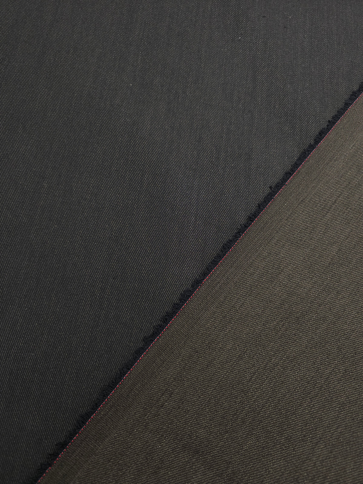 Bark Brown Twill Denim