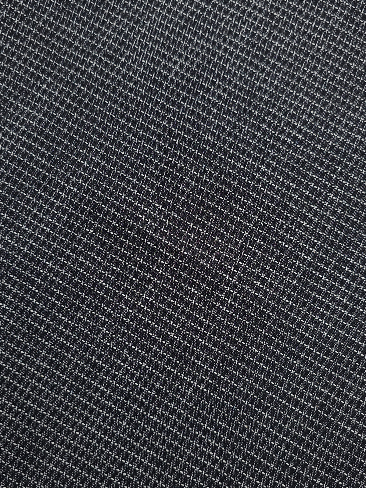 Black/White Link Grid Denim
