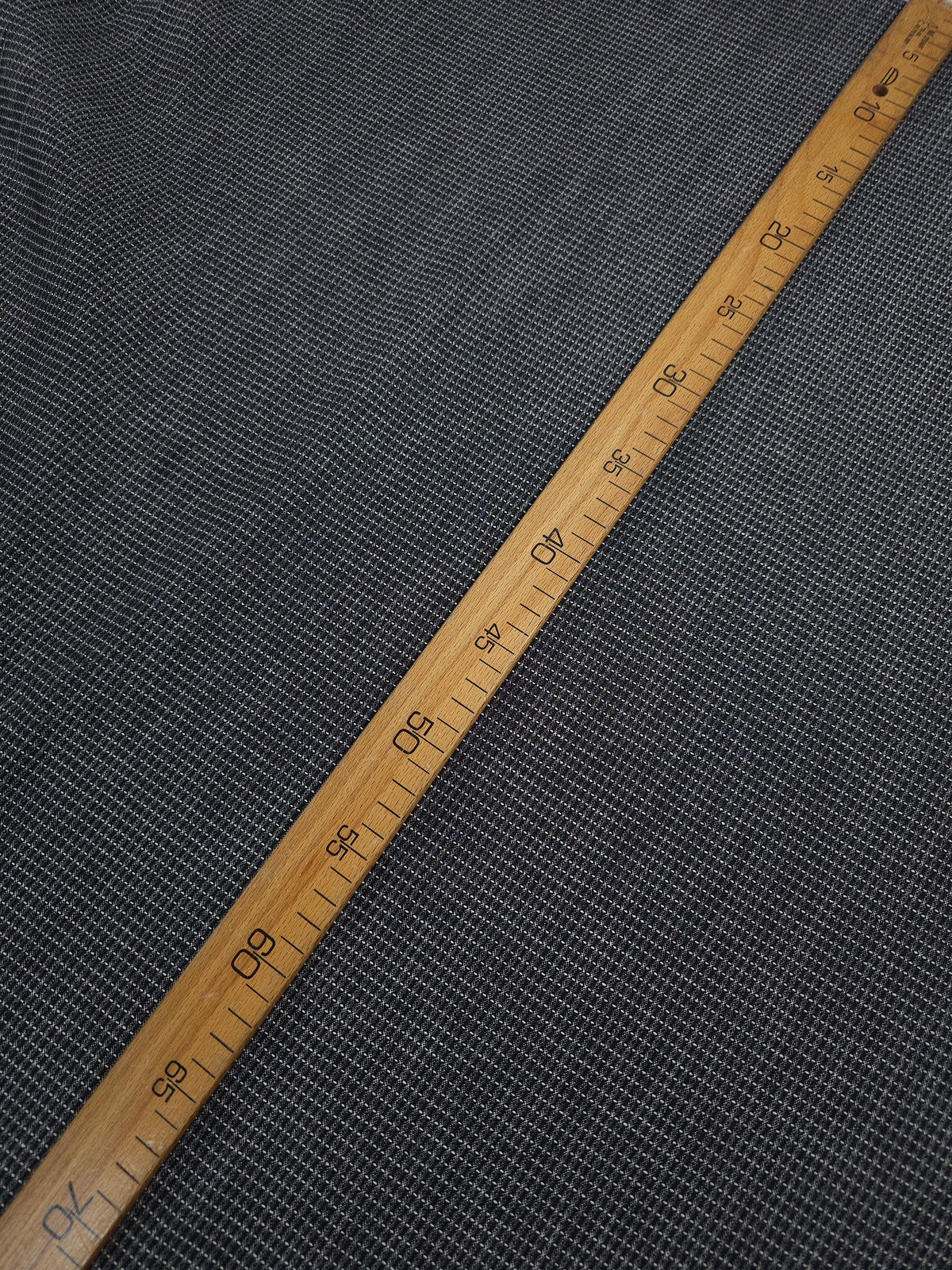 Black/White Link Grid Denim