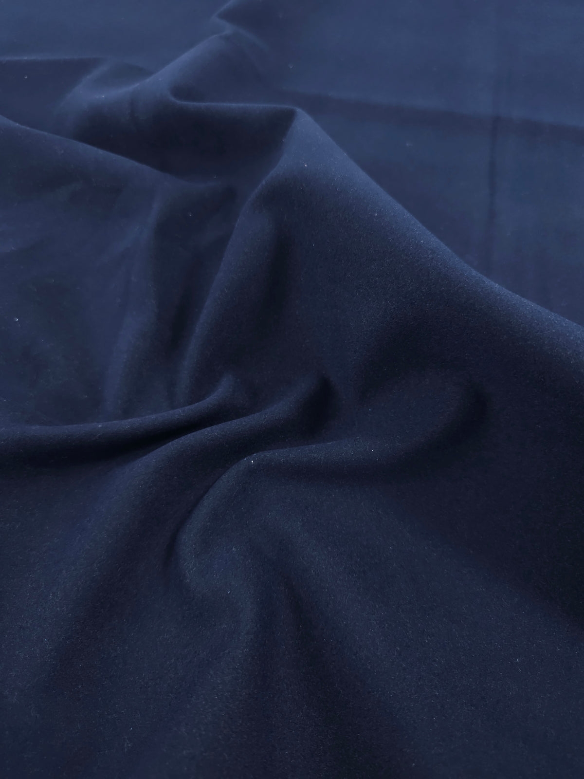 Dark Blue Velvet Denim