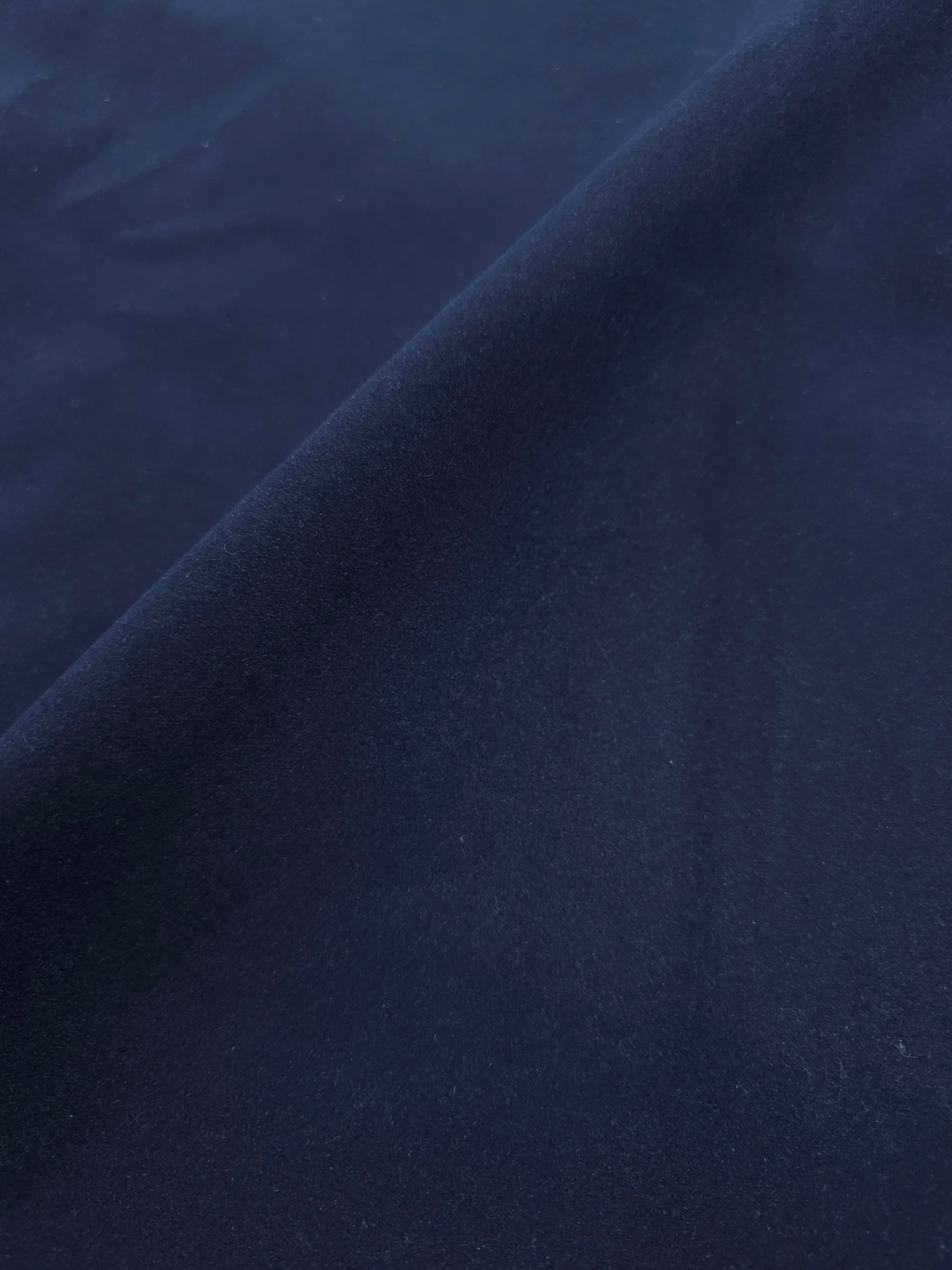 Dark Blue Velvet Denim