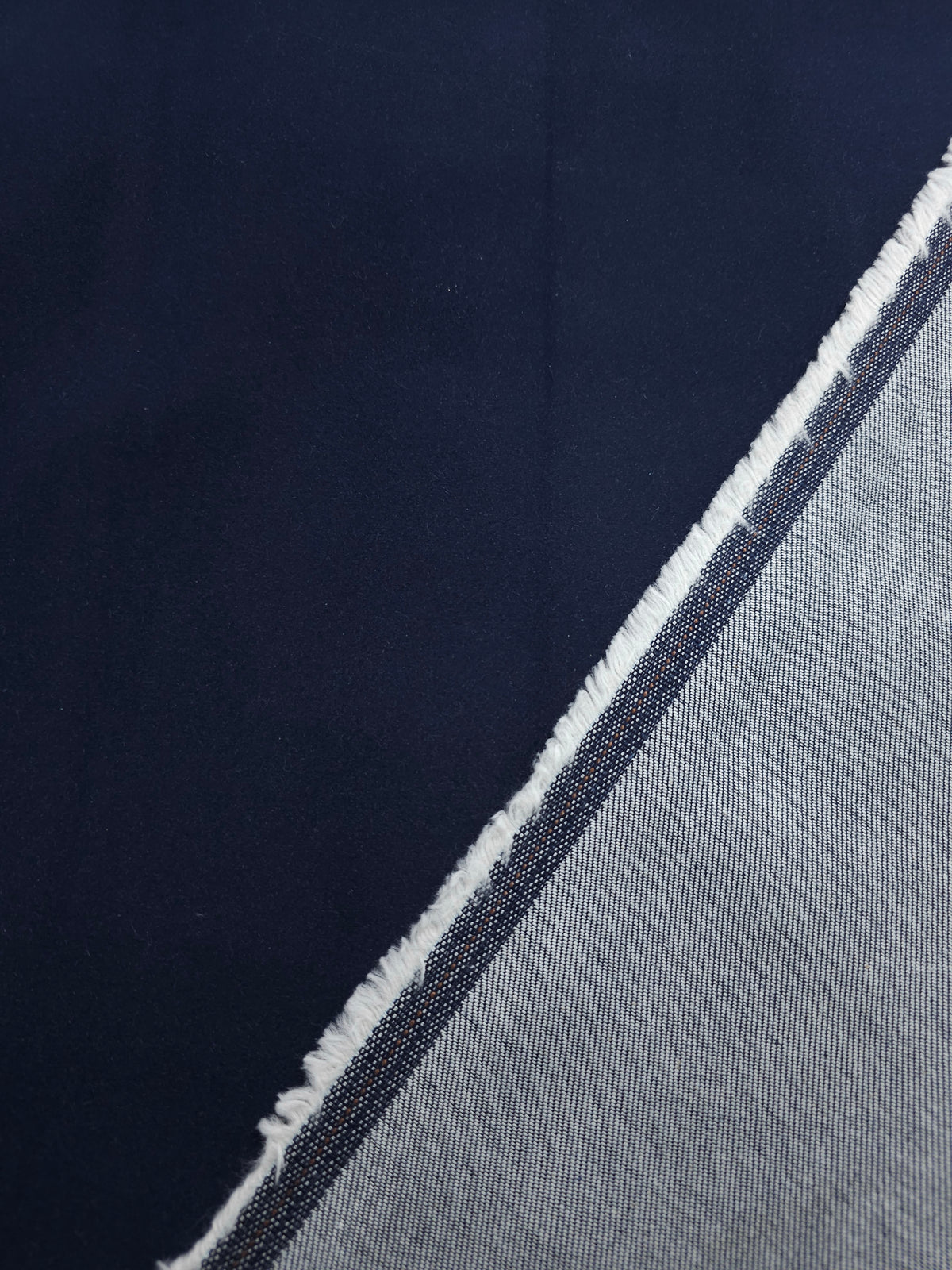 Dark Blue Velvet Denim
