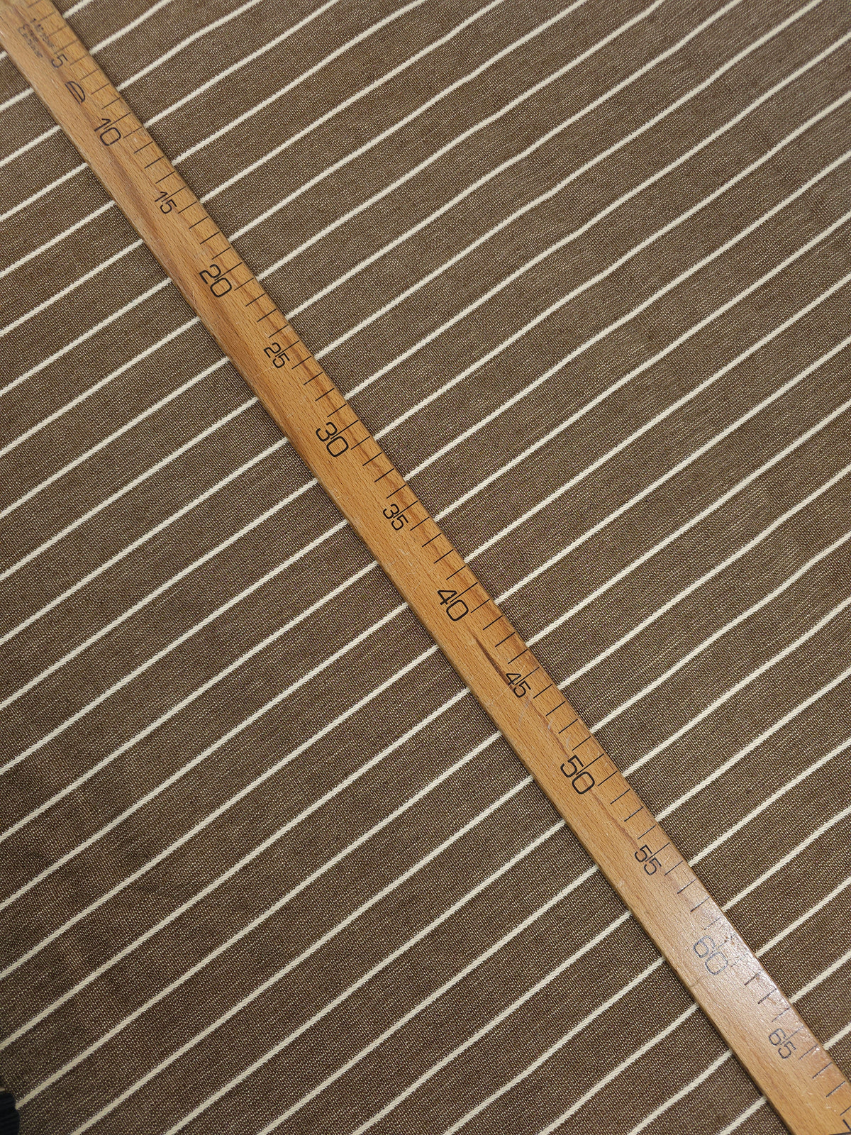 Fawny Brown Stripe Denim