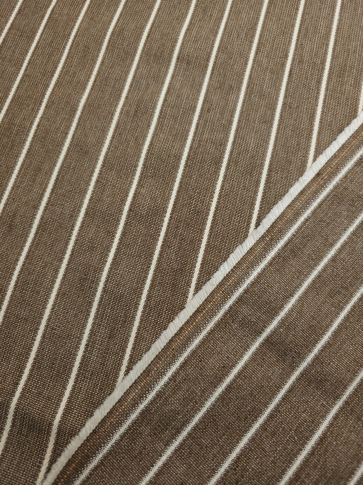 Fawny Brown Stripe Denim