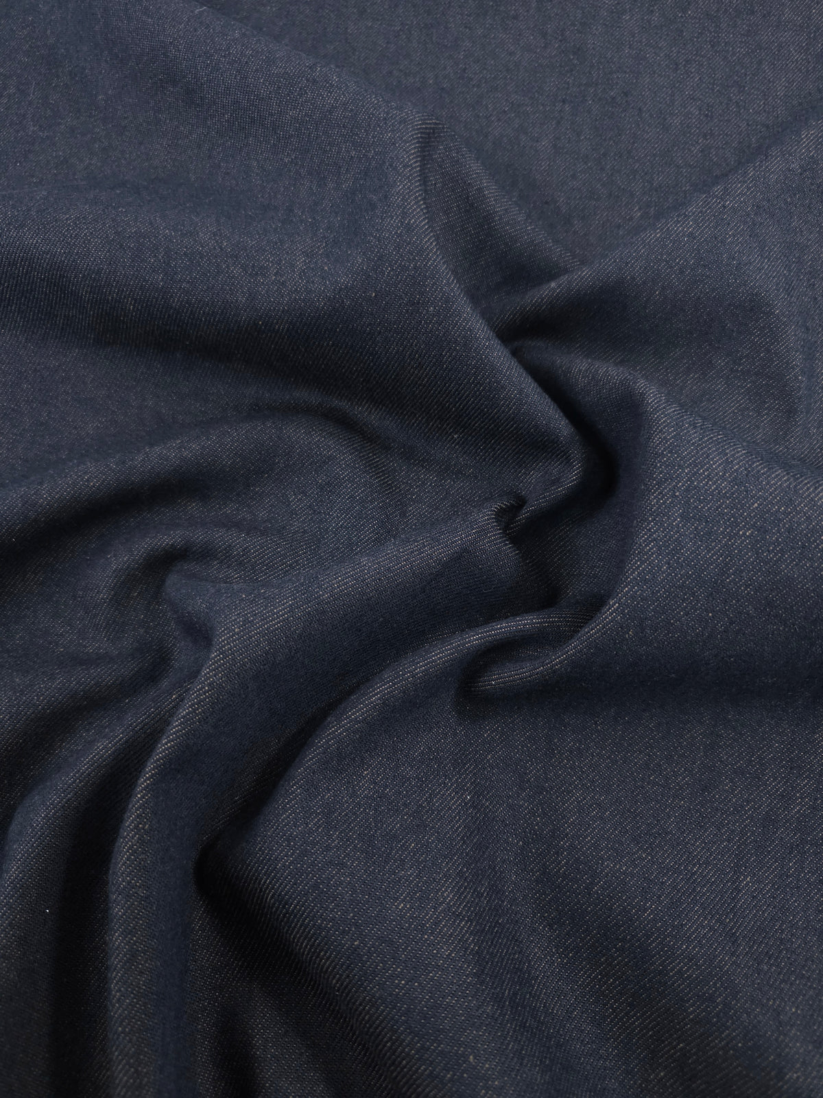 Navy/Fawny Brown Twill Denim