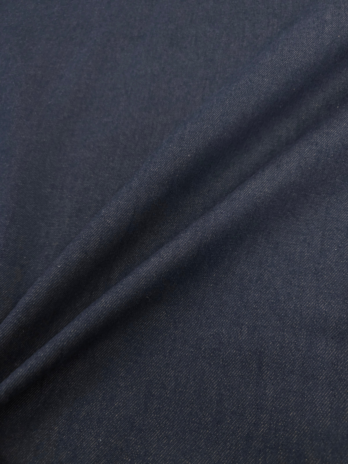 Navy/Fawny Brown Twill Denim
