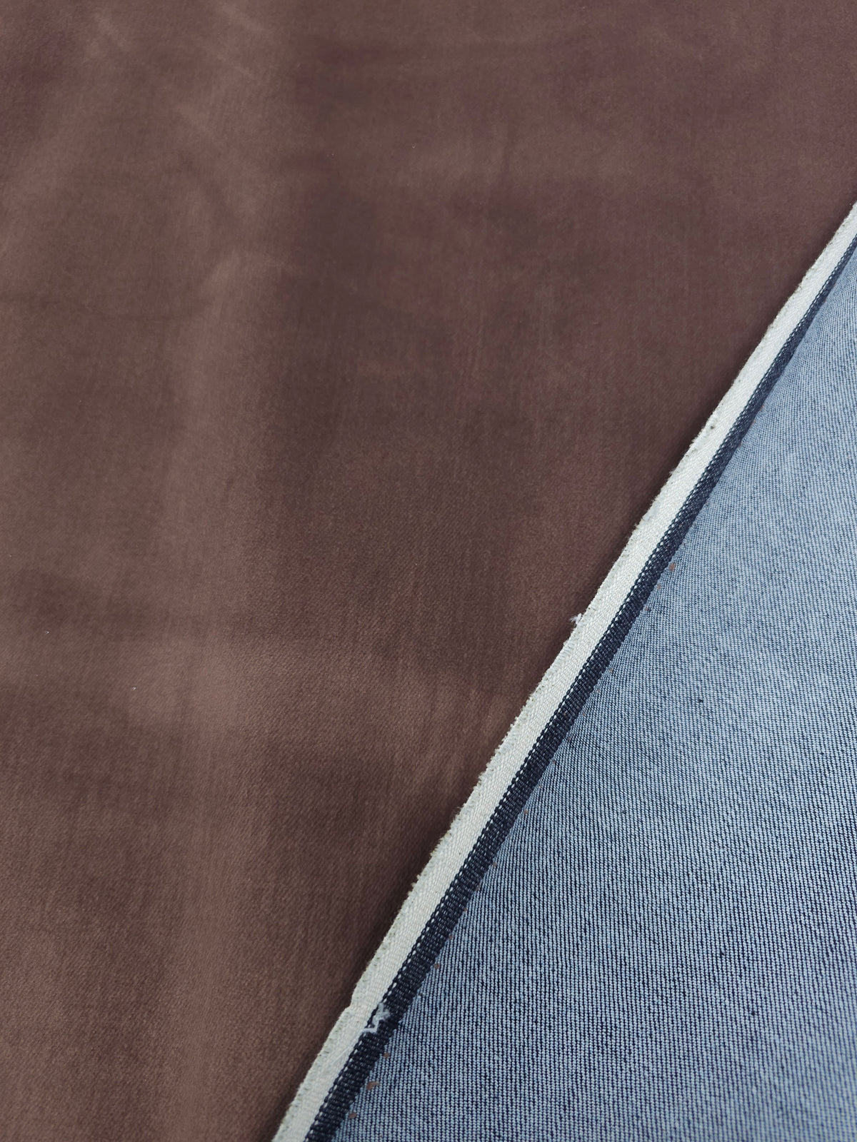 Mocha Velvet Denim