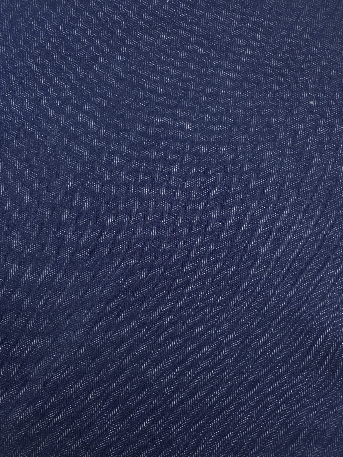 Navy Herringbone Denim