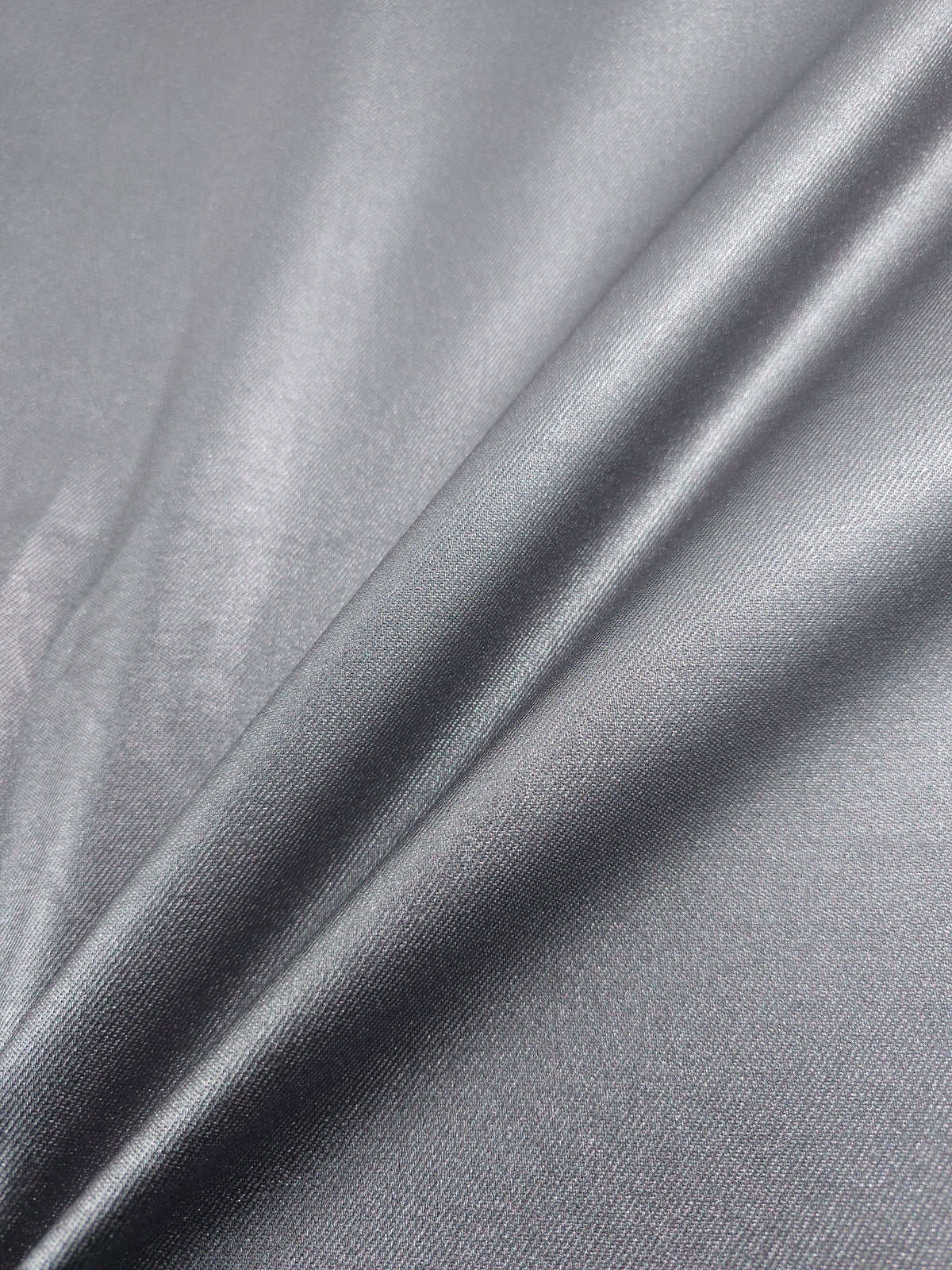 Dark Silver Metallic Denim
