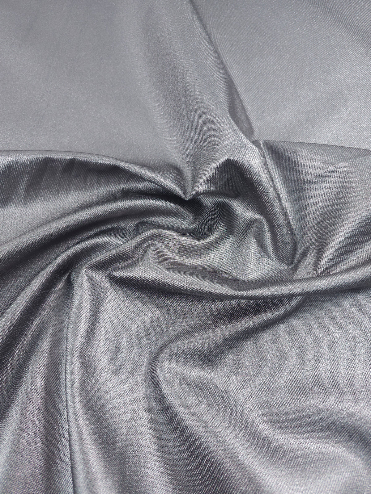 Dark Silver Metallic Denim