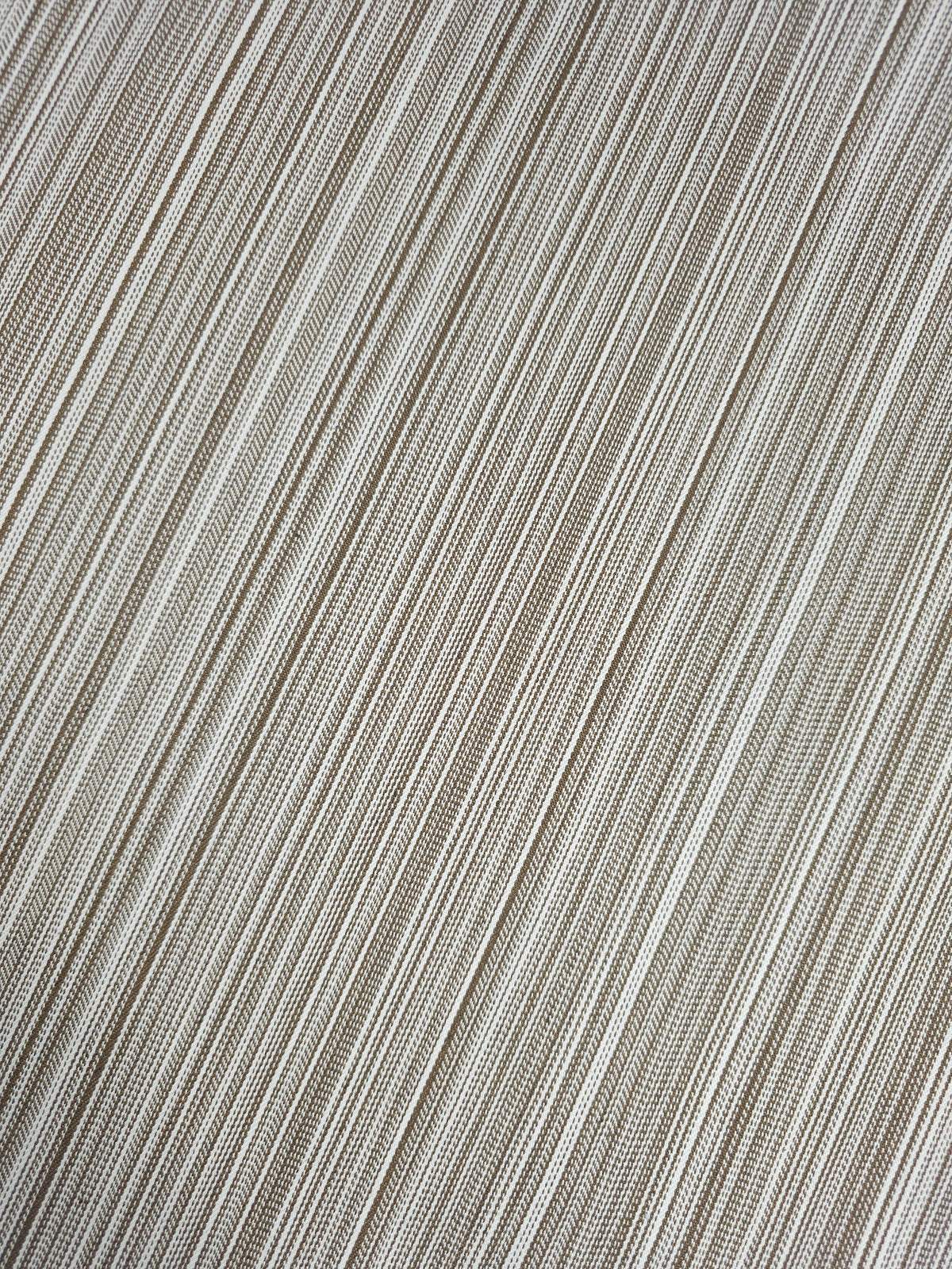 Coffee Brown Busy Stripe Denim