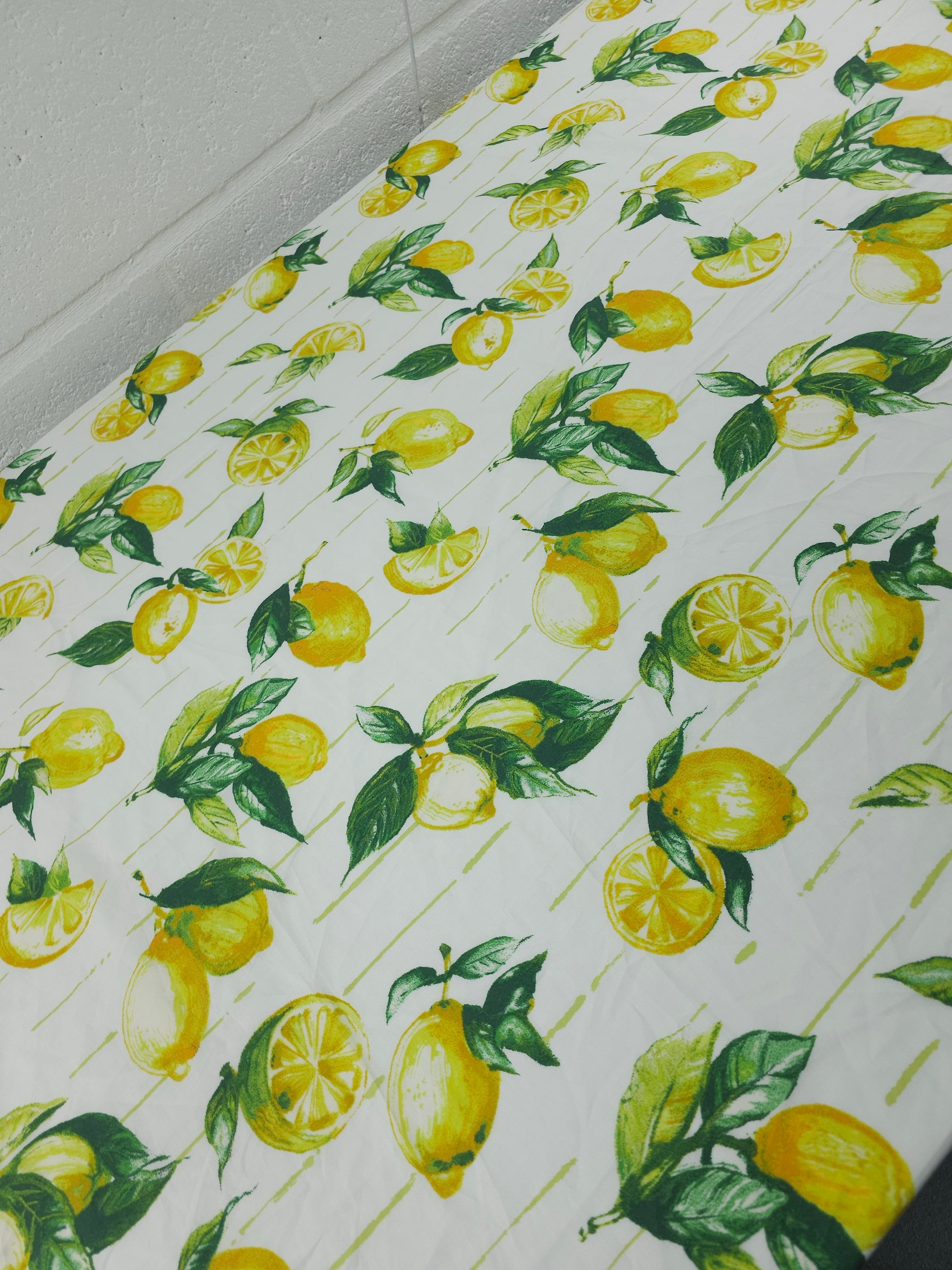 Retro Lemons Lightweight Cotton