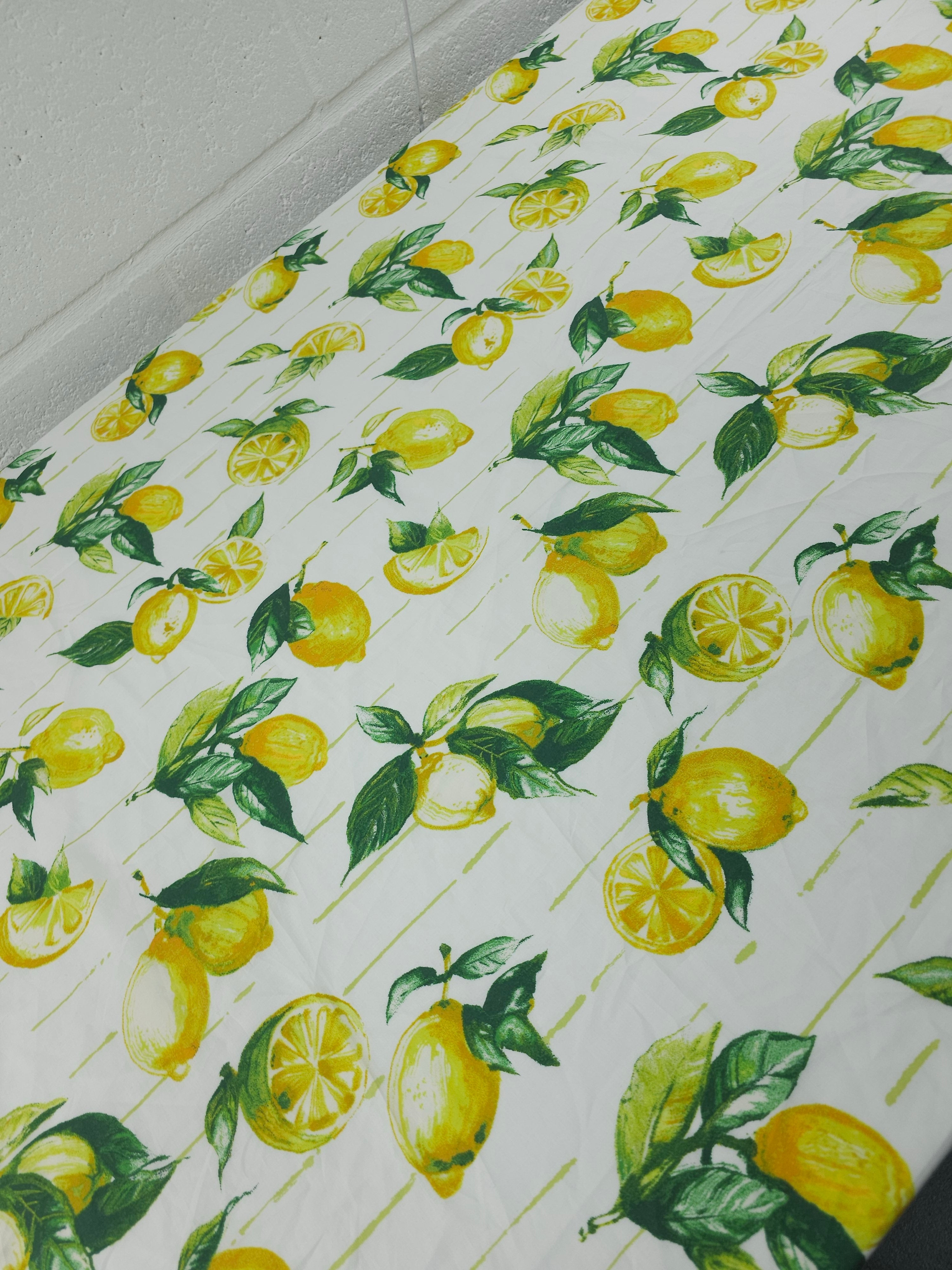 Retro Lemons Lightweight Cotton
