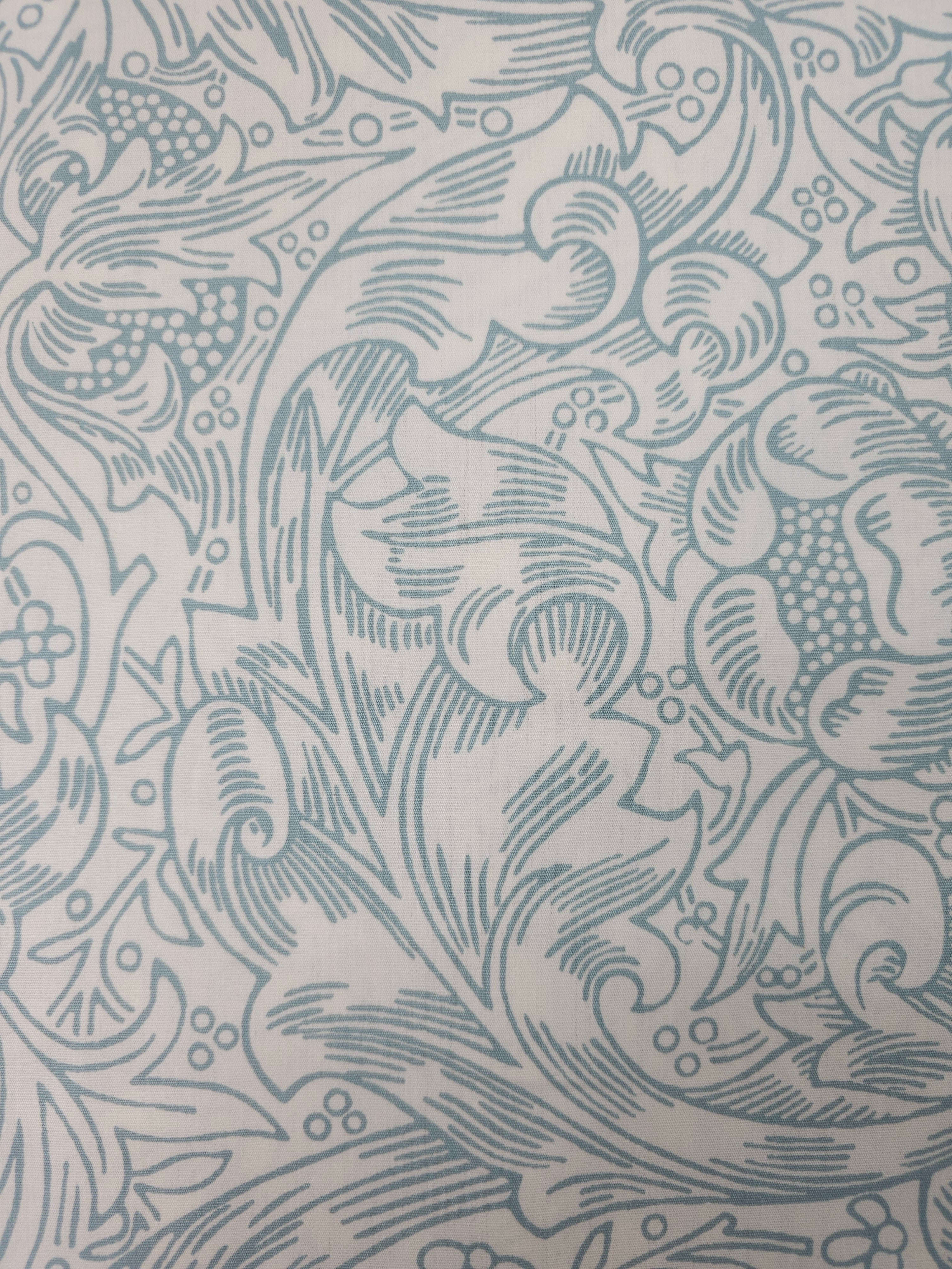 Blue Bachelor’s Button 100% Cotton 108" - William Morris *EXTRA WIDE*