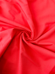  Coral Red Viscose Linen