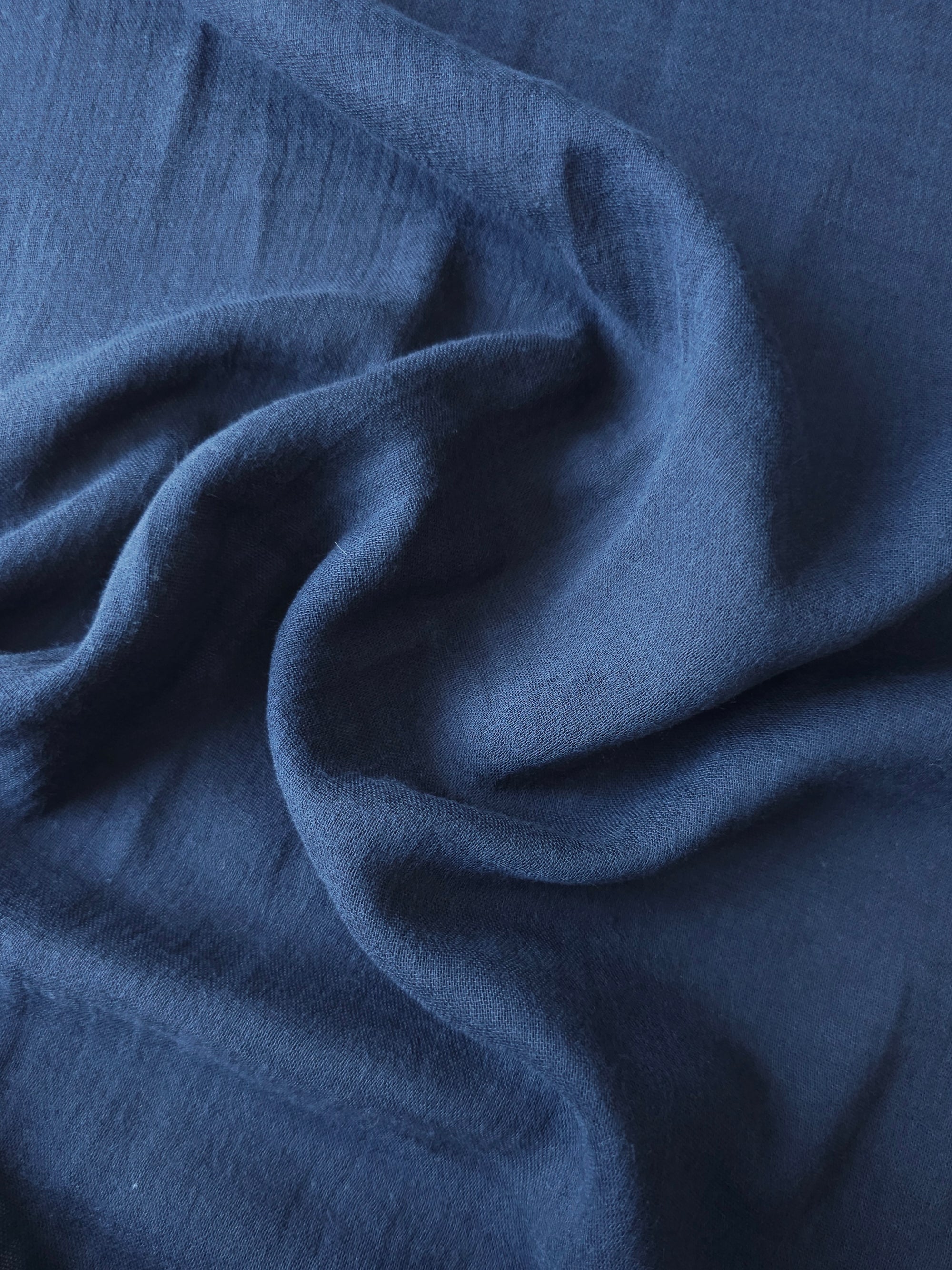 Navy Double Gauze