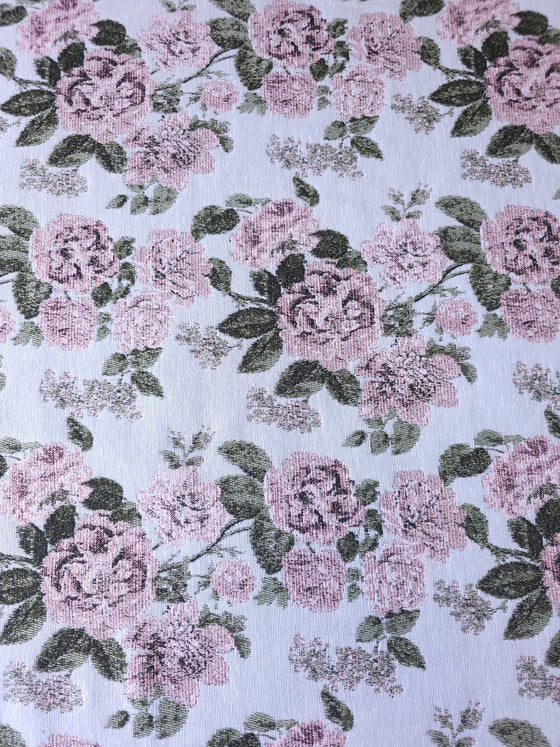 Rose Floral Lurex Jacquard
