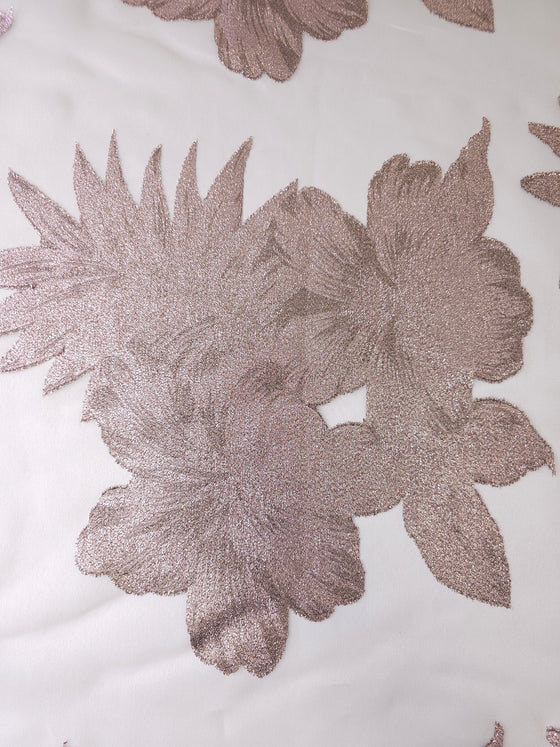 Floral Metallic Organza
