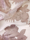 Floral Metallic Organza