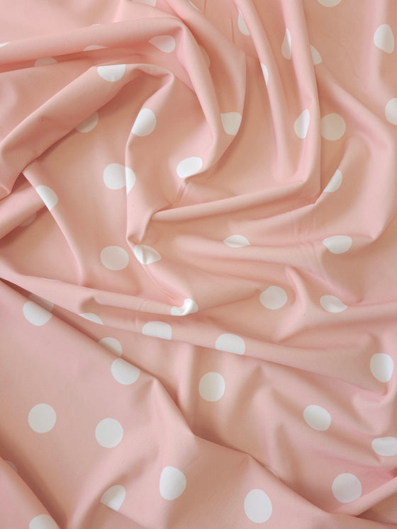 Peach Polka Swimwear 4-Way Stretch