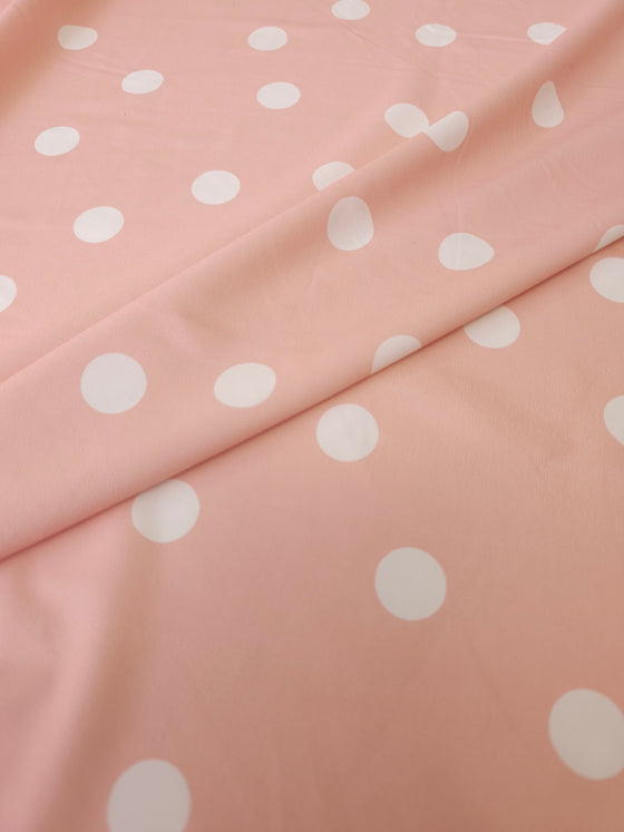 Peach Polka Swimwear 4-Way Stretch