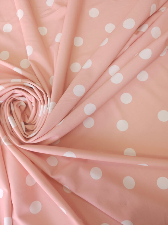 Peach Polka Swimwear 4-Way Stretch
