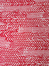Red Herringbone Viscose Jersey