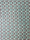 Sage/Brown Abstract Square Viscose Jersey