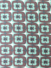 Sage/Brown Abstract Square Viscose Jersey