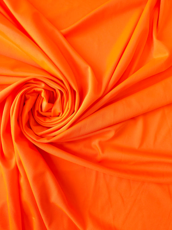 Neon Orange Swimwear 4-Way Stretch