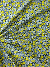 Yellow Floral Party Viscose Jersey