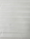 Ivory Embroidered Look Striped Poly