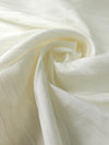 Ivory Embroidered Look Striped Poly