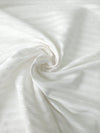 White Stripe Poly Jacquard
