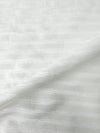White Stripe Poly Jacquard