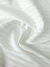 White Stripe Poly Jacquard