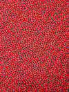 Red Irregular Spot Viscose Crepe