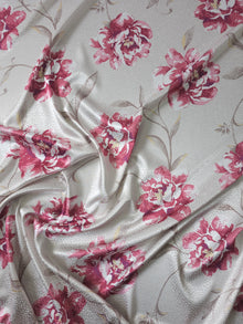  Champagne Floral Polka Satin Jacquard