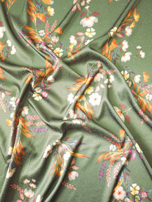  Khaki Floral Polka Satin Jacquard