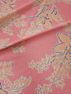 Pink/Peach Floral Viscose Crepe