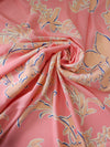 Pink/Peach Floral Viscose Crepe
