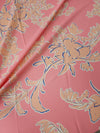 Pink/Peach Floral Viscose Crepe