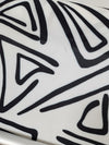 White/Black Abstract Triangle Viscose *DEFECTED* 3m piece