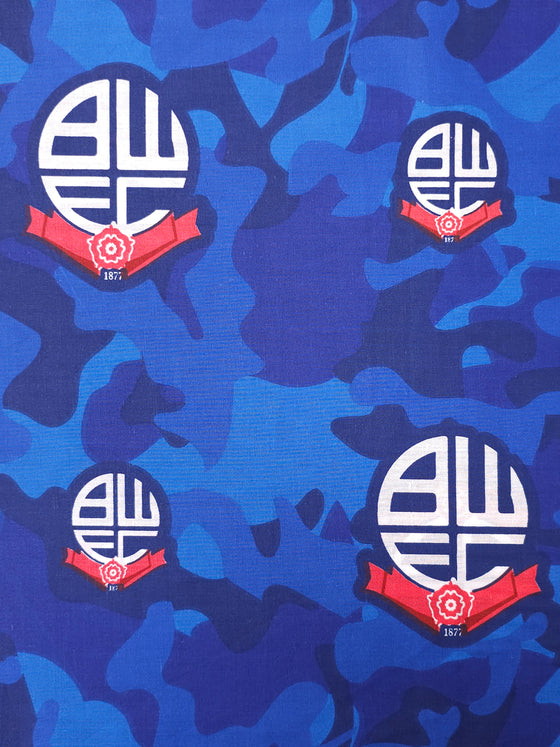 Bolton Wanderers 100% Cotton Football Club Fabric