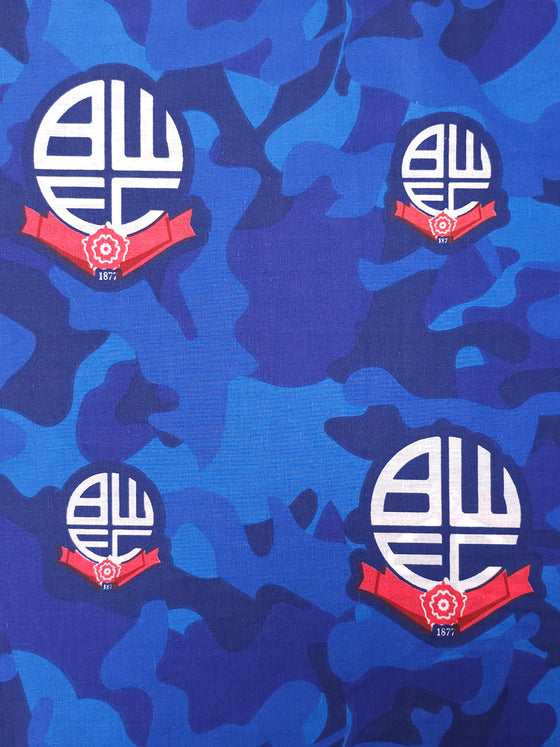 Bolton Wanderers 100% Cotton Football Club Fabric